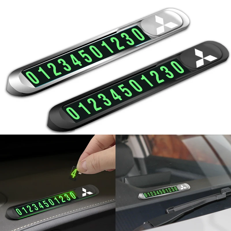 

Car parking card pastes digital phone number to move center console For Mitsubishi Asx Lancer Pajero 4 l200 Colt Pajero EX10 X