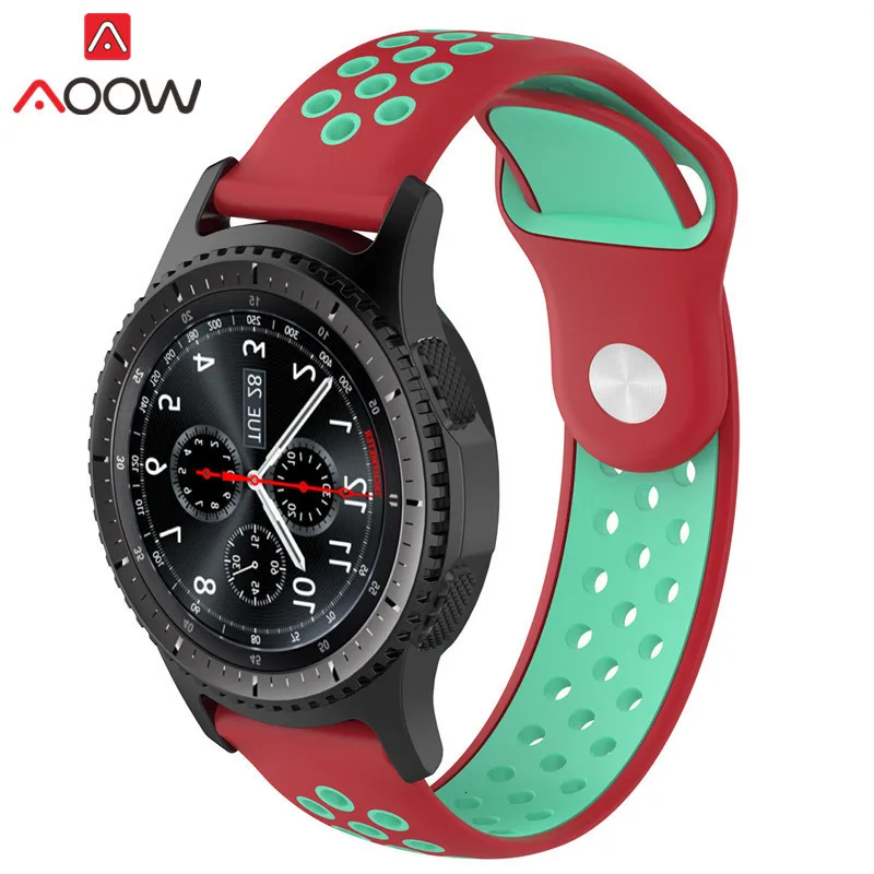 20 мм 22 мм силиконовый ремешок для часов для samsung gear S2 S3 Huami Amazfit Sport резиновая Замена браслета ремешок для часов быстросъемный