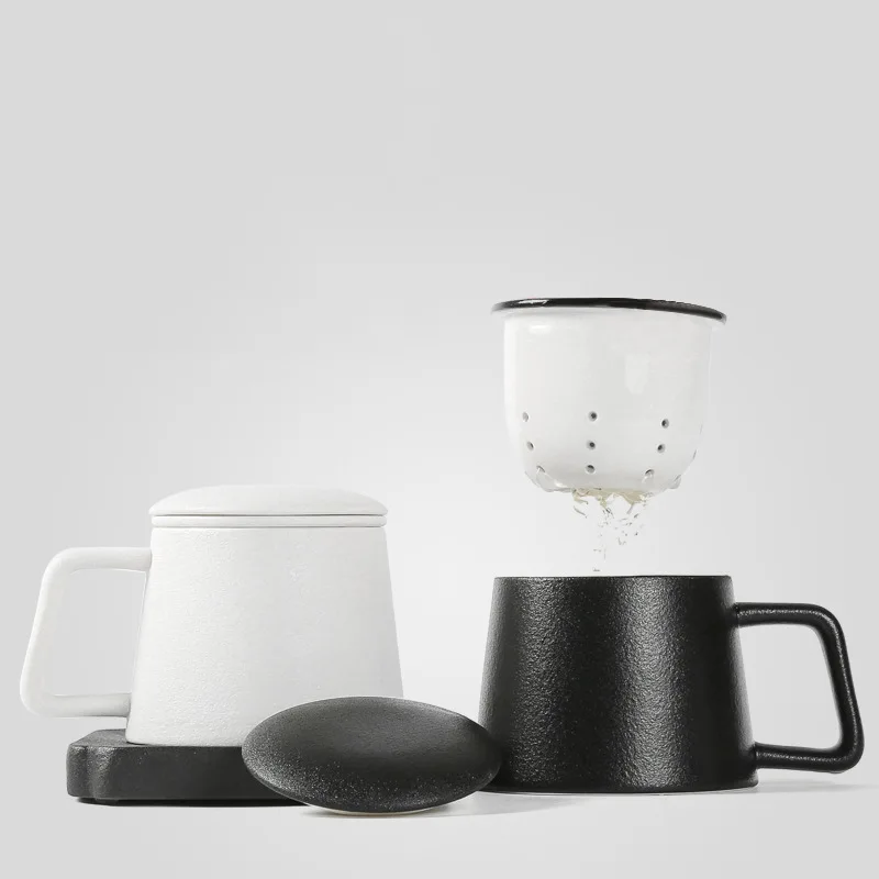 

Бесплатная доставка, современные керамические кружки с крышкой для офиса, Мужская креативная индивидуальная кружка с крышкой, керамическа...