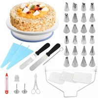 39 pcsset silicone pastry bag nozzles tips diy icing piping cream reusable pastry bagsnozzle set cake decorating tools