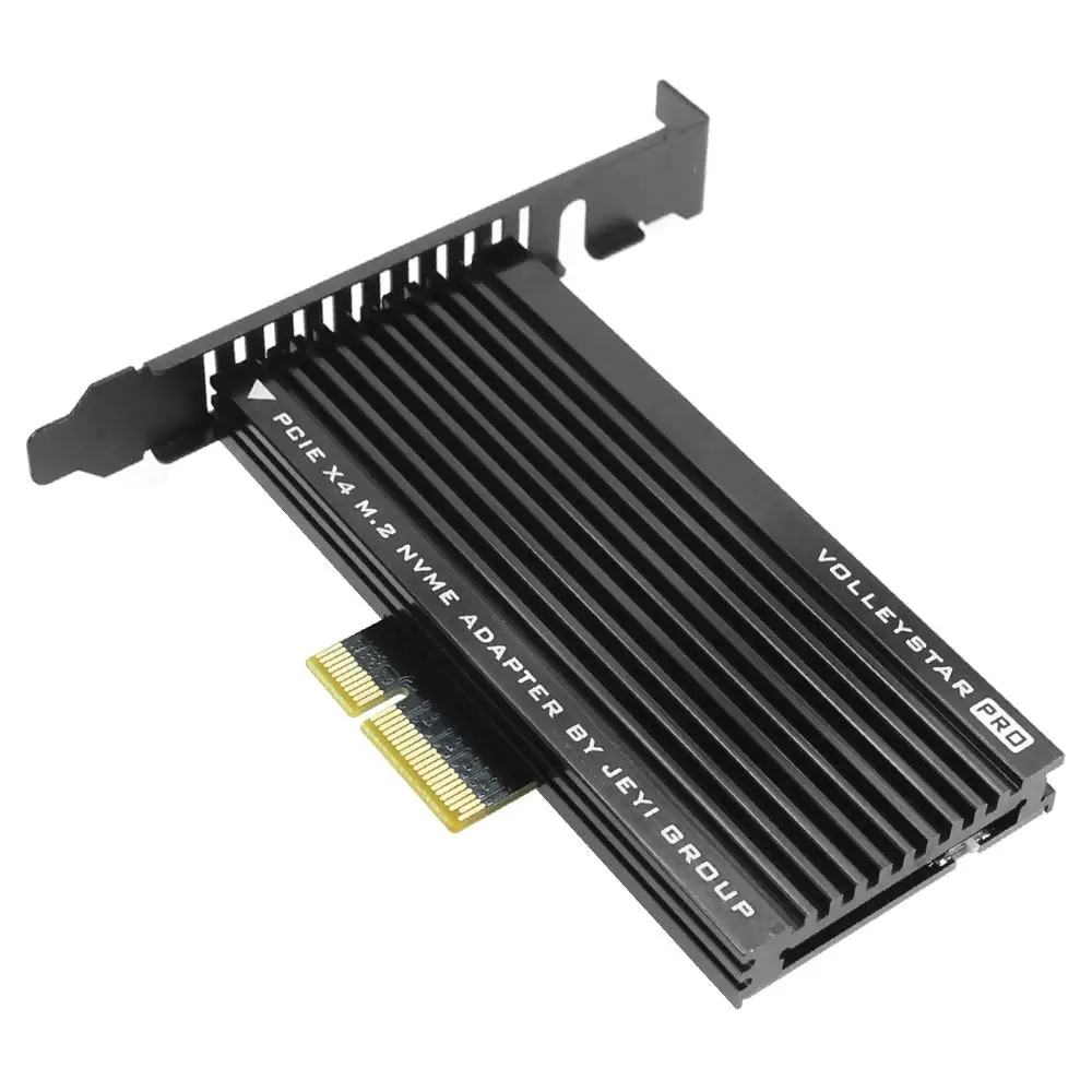 JEYI VolleyStar PRO черный радиатор M.2 для NVMe SSD NGFF PCIE X4 адаптер Радиатор M ключ PCI E 3 0x4