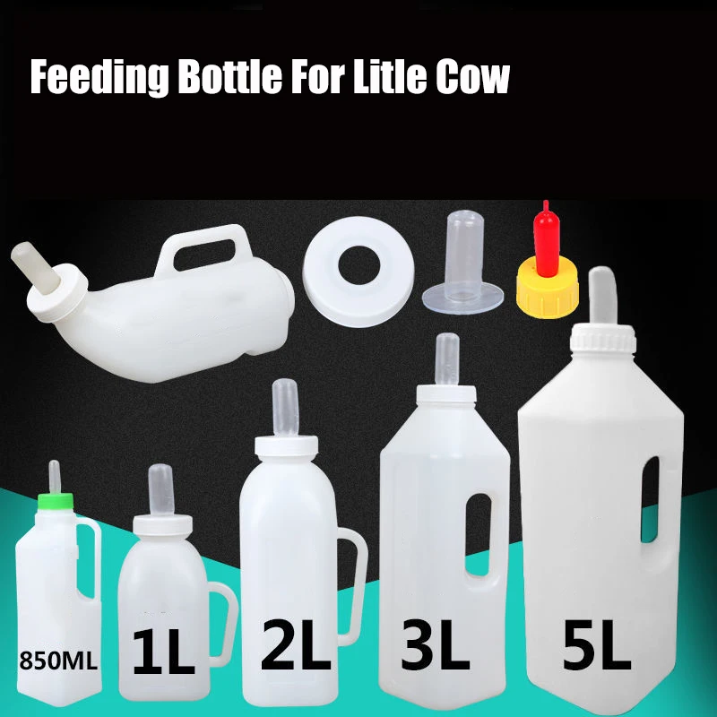 

Silicone Thicken 1L/2L/2.5L/3L/5L Calf Milk Bottle Small Milk Jug Goat Milk Pacifier Veterinary Little Cow Feeding Equipment