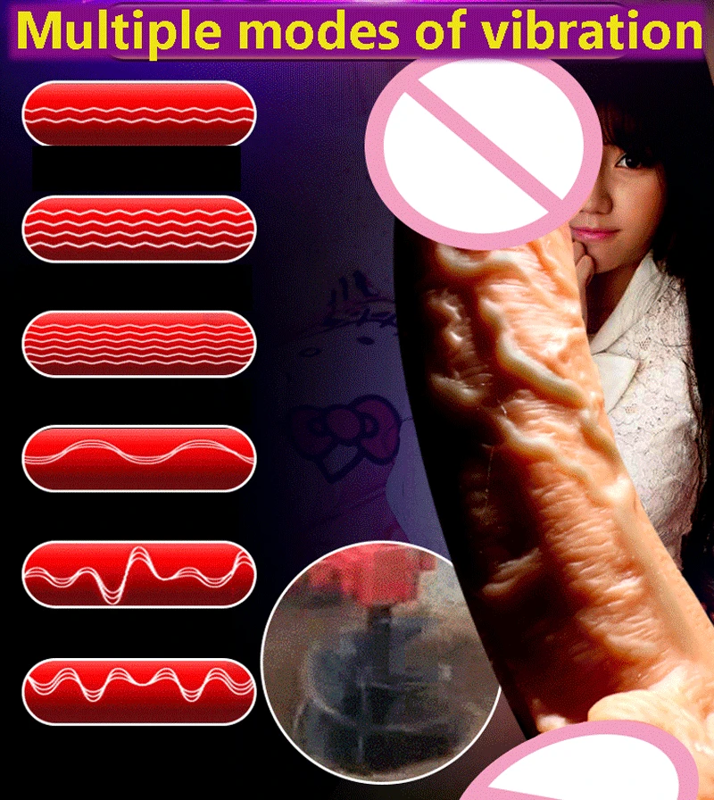 GaGu мягкий реалистичный фаллоимитатор на присоске Телескопический с подогревом