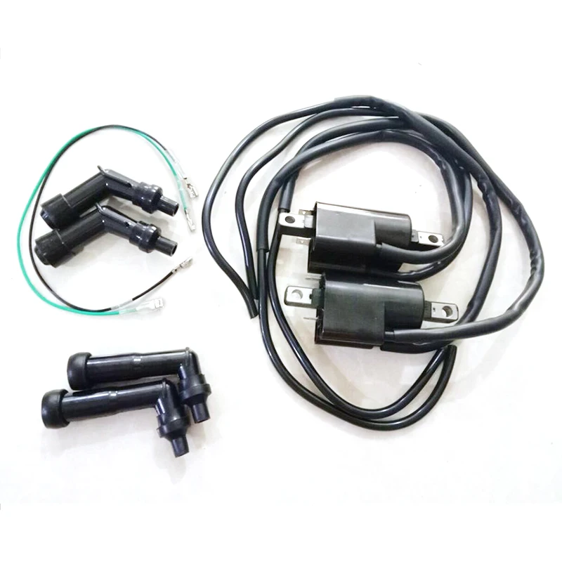 2 шт. катушки зажигания мотоцикла с колпачками свечи для Honda CB350F CB400F CB500 CB550 |