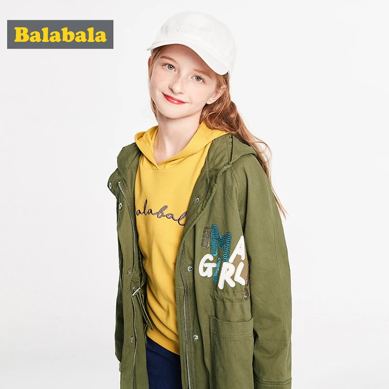 Детская одежда пальто для девочек осень 2019 новая длинная куртка и жилет больших