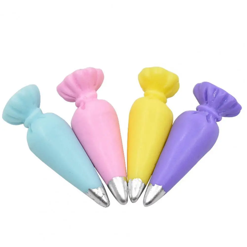 

10Pcs Miniature Pastry Cream Bag Design Models Toy Dollhouse Resin Accessories