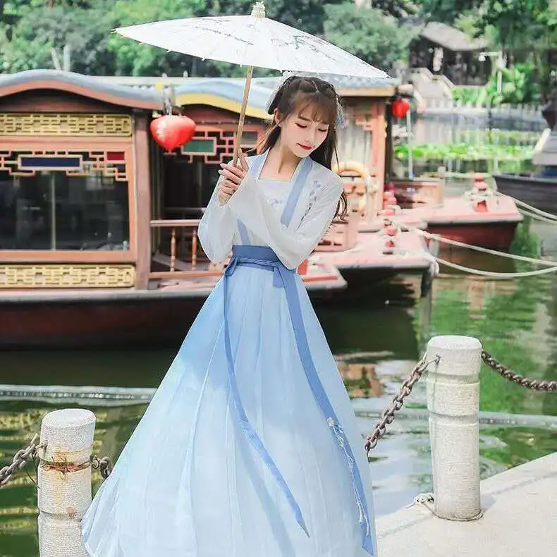 Традиционное китайское платье ханьфу Женские китайские танцевальные костюмы