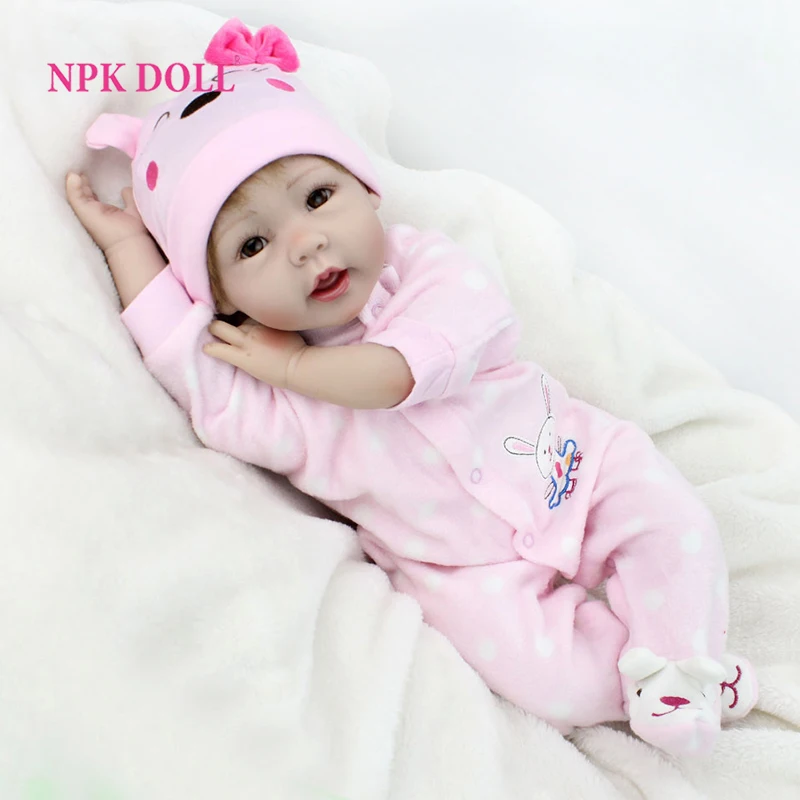 Кукла реборн ручной работы NPKDOLL Реалистичная мягкая одежда 55 см кукла младенец