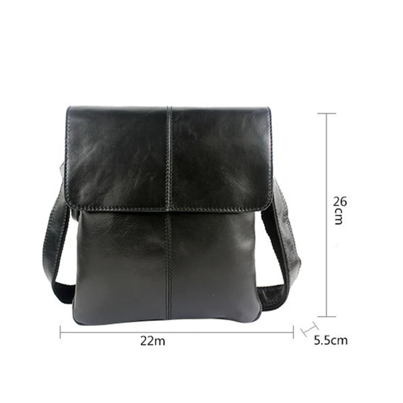 Мужская сумка через плечо из натуральной кожи модная сумка-мессенджер Crazy Horse