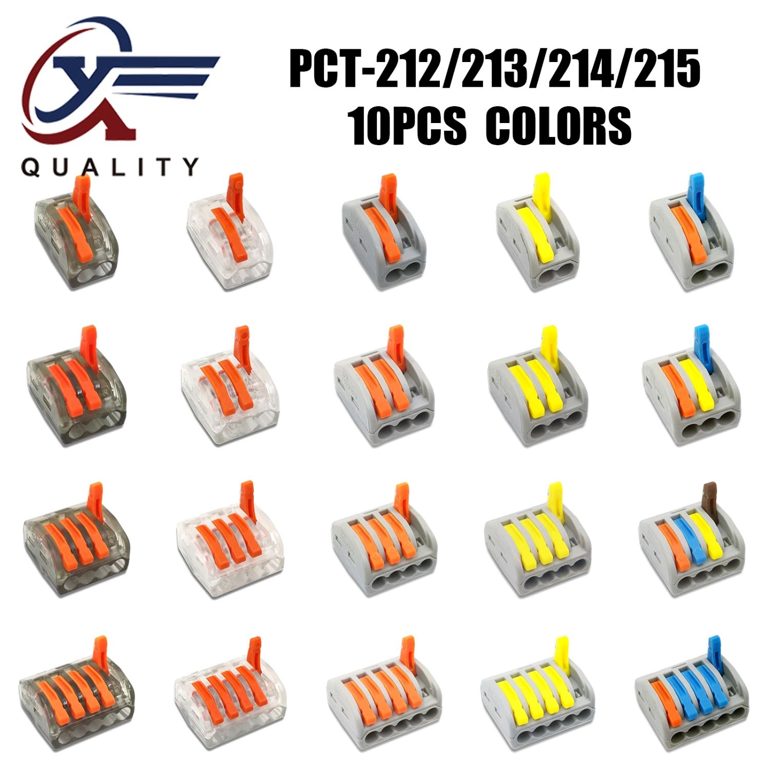 10 шт. клеммы для электропроводки пружинные универсальные бытовые разъемы