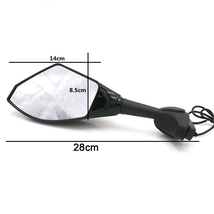 Мотоциклетное зеркало заднего вида с поворосветильник для Kawasaki ZZR400 ZZR600 2005 2006 2007