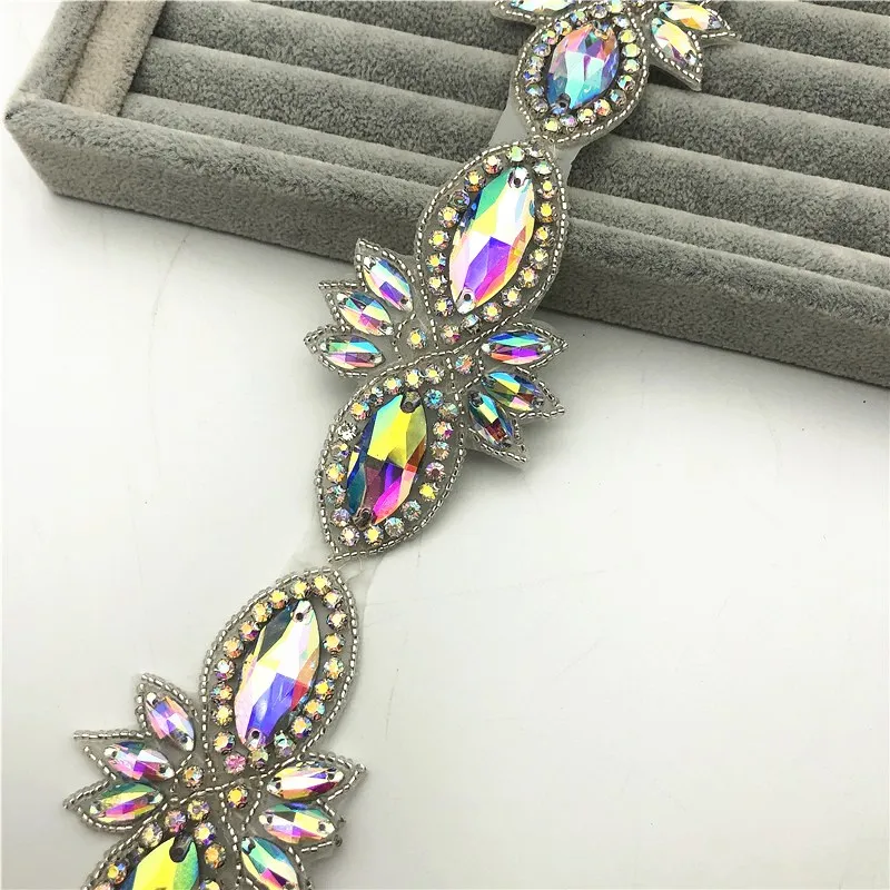 5 ярдов Блестящая лента с s-аппликацией для свадебного пояса | Дом и сад