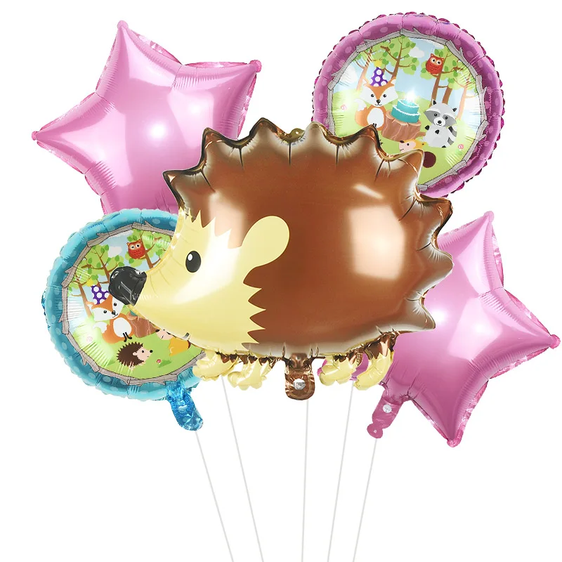 5/7pcs Animal Balloon Set Safari Forest Zoo Theme Party Decoration Foil Latex Ballons Jungle Party Supplies Kids Birthday Favors