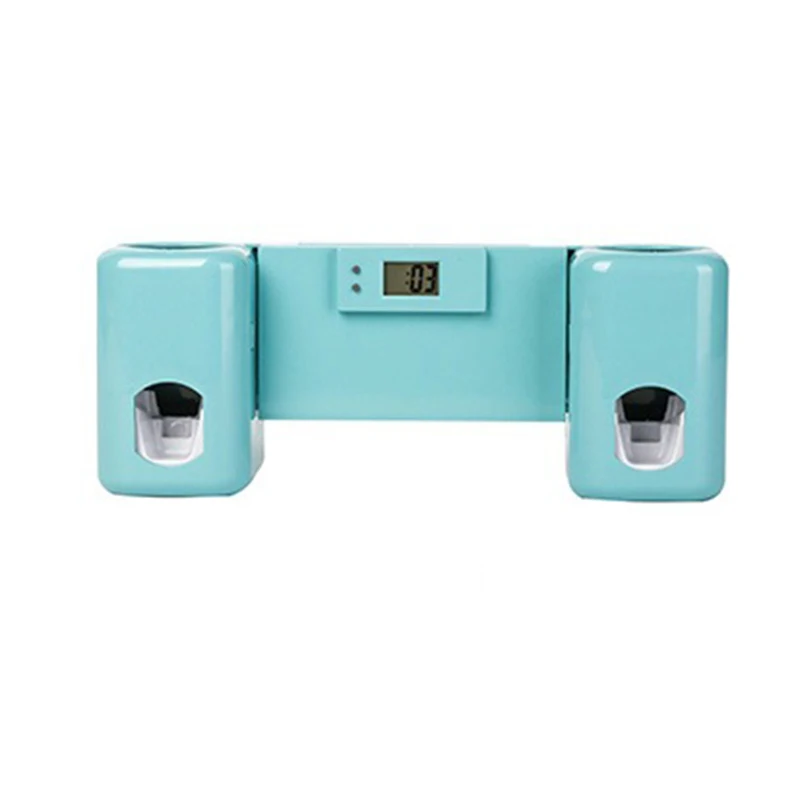 Sky blue GH милый мультфильм Аксессуары для ванной комнаты держатель зубной щетки для зубной щетки держатель настенный зубной пасты диспенсер полоскания костюм - Цвет: Sky blue