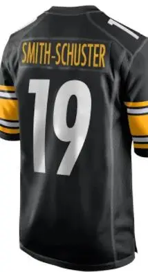 

Custom Stitch For Men Women Kid Youth JuJu Smith-Schuster White Black Yellow Football Jersey