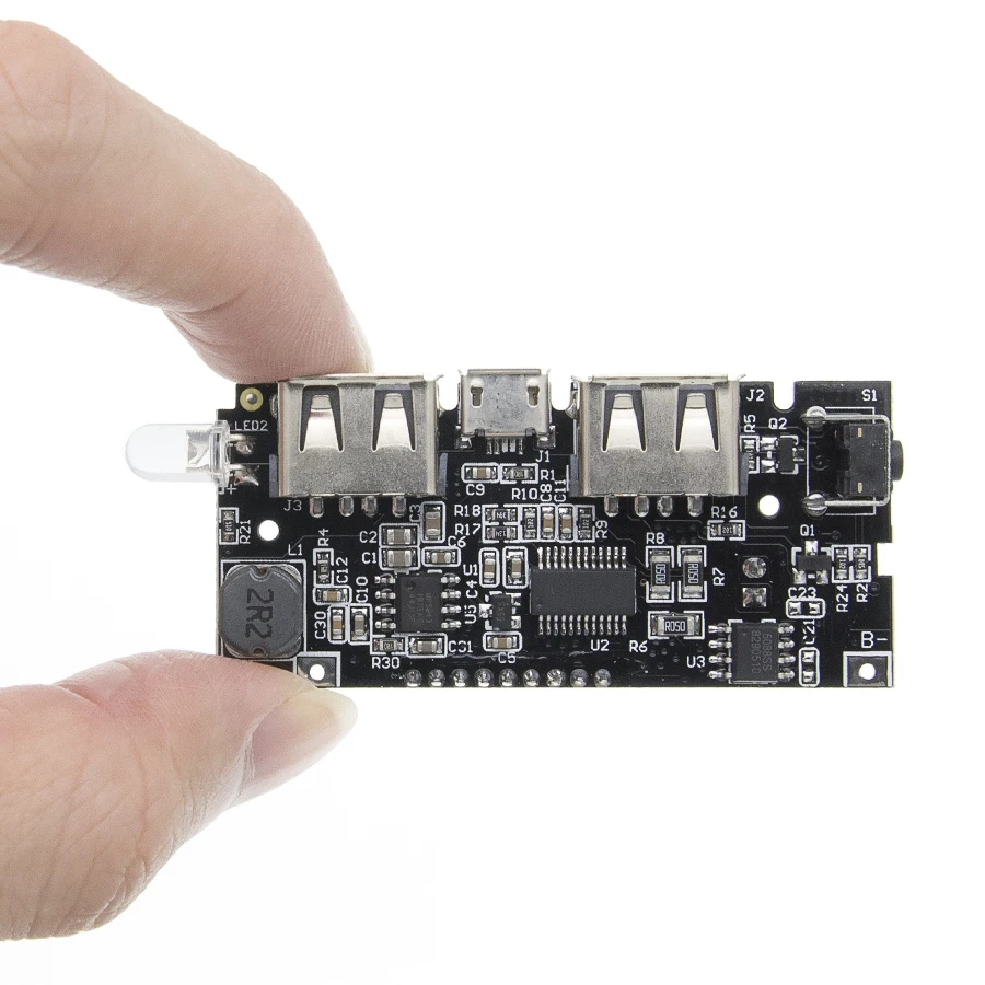 Двойной USB 5 в 1 а 18650 Мобильный Внешний аккумулятор зарядное устройство PCB модуль
