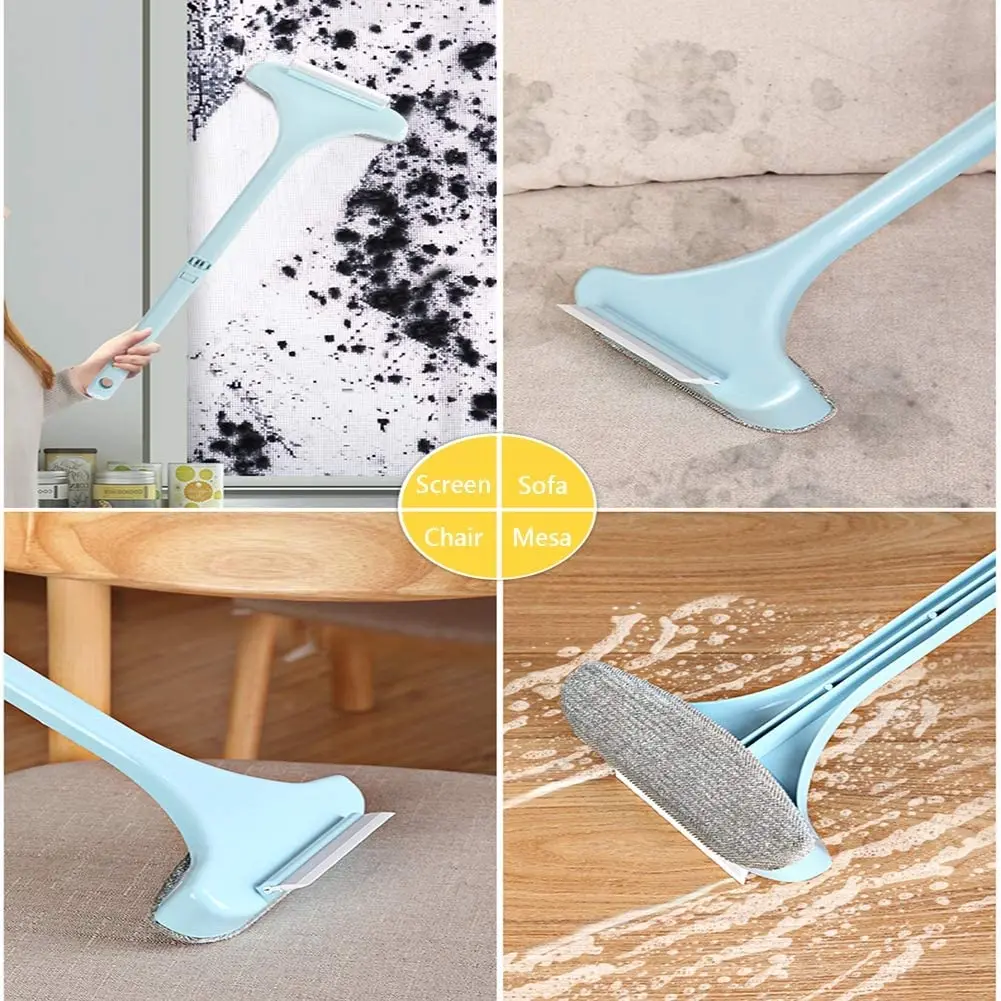 

2 in 1 Window Brush and Squeegee Window Screen Cleaner Brush Lint Brush Window Glass Cleaning Brush Household Cleaning Tools