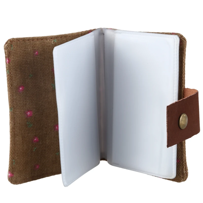 Новый элегантный Кантри Стиль Холст Кредитная Визитная карточка сумка Карманный