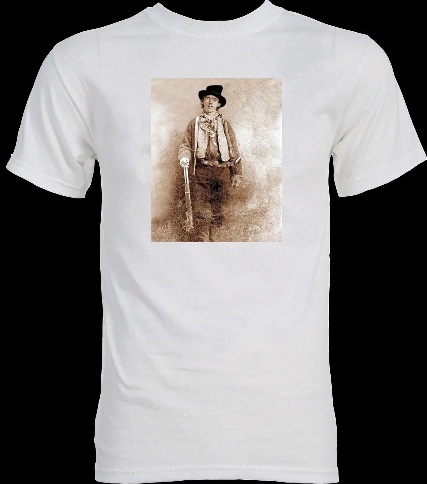 Billy the Kid Американский изгой стрелок ковбойские футболка классная Повседневная