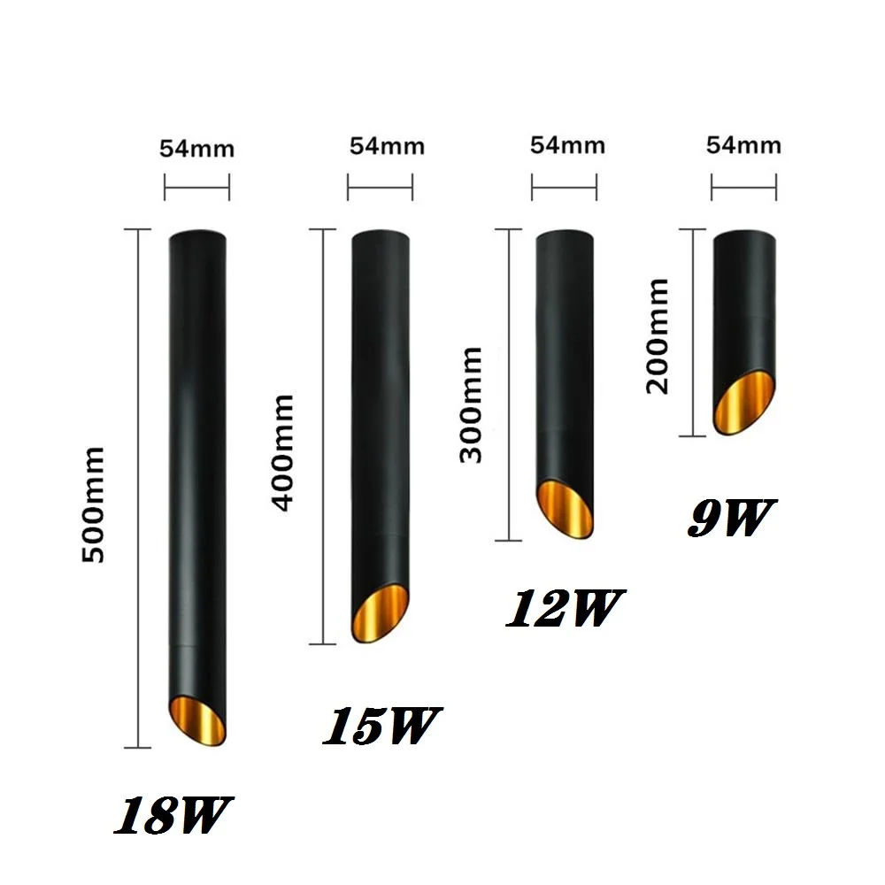 Светодиодный потолочный светильник с поверхностным монтажом 9 Вт 12 15 18