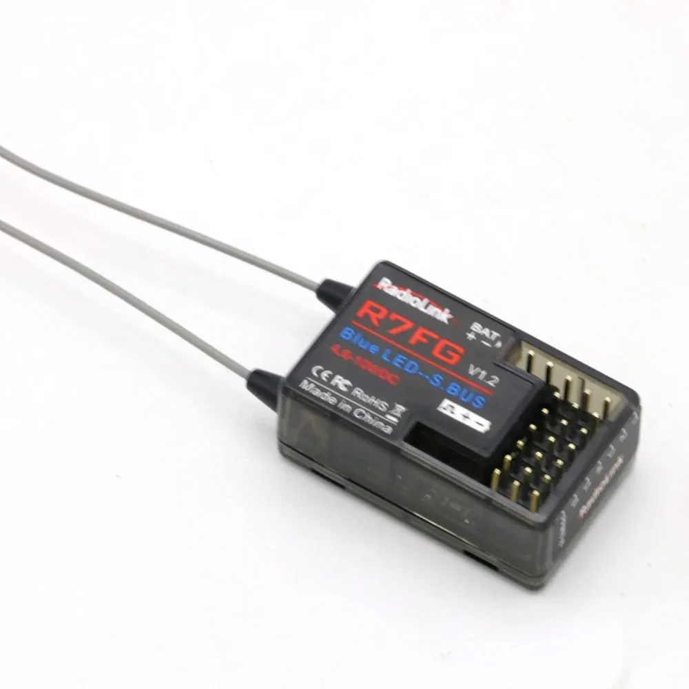 RC6GS RC передатчик RadioLink R7FG 2 4 ГГц 7CH двойная антенна Приемник Высокое напряжение