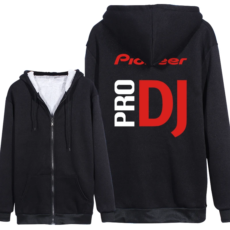 Толстовки с капюшоном music pro dj pioneer; осенне-зимнее флисовое пальто - Цвет: Синий