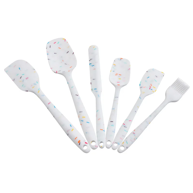 

Exquisite 6-piece Baking Tools Safe Bread Oil Brush Silicone Spatula 6-piece Kitchen Utensils Cake Cream Spatula Convenient