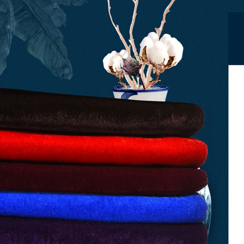 Бархат (3 метра/шт.) золотой бархат ткань утолщенная черный красный Оптовая