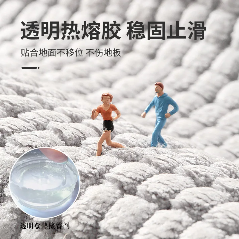 50x80cm thick chenille hotel bathroom floor mats home bedroom bathroom entrance non slip absorbent foot mat free global shipping