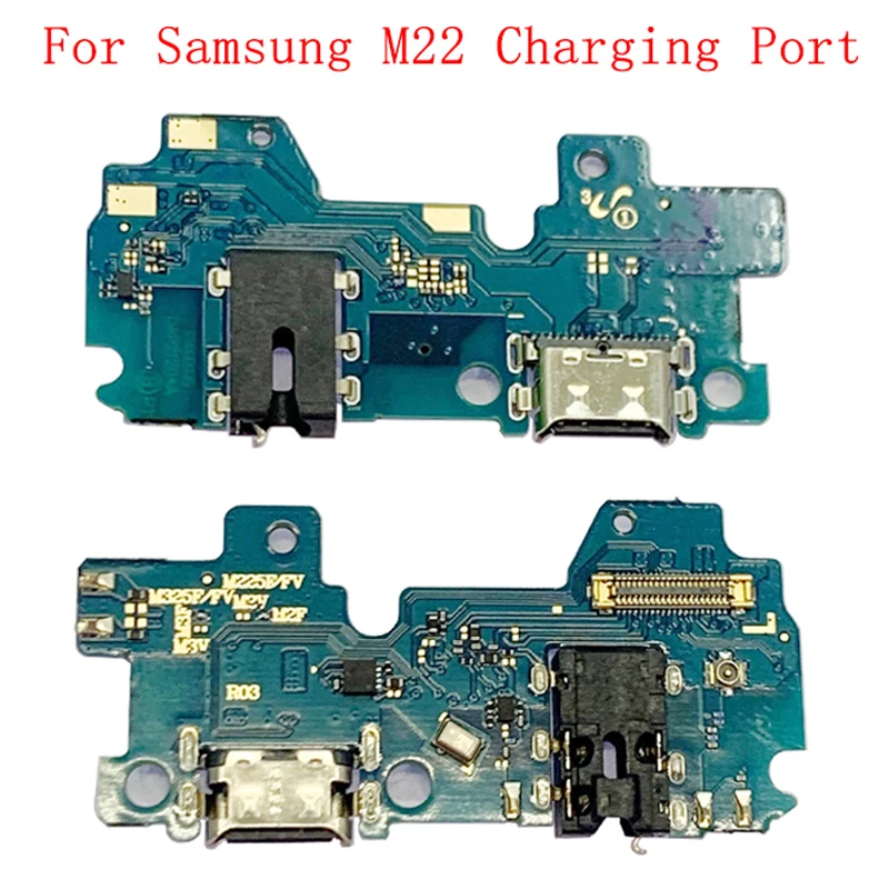 USB-коннектор для зарядного порта плата гибкий кабель Samsung M22 M225 M32 M325 зарядный