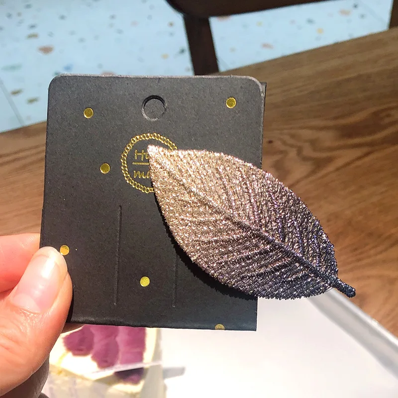 1 шт. Новый градиентный боковой зажим челка сверху для волос из ткани заколка