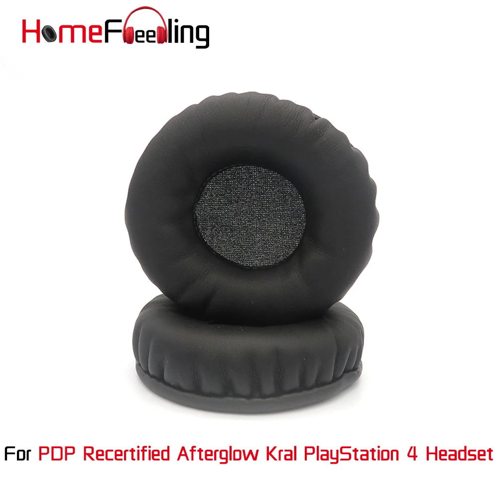 

Homefeeling Ear Pads For PDP Recertified Afterglow Kral PlayStation 4 Headset Earpads Round Universal Leahter Repalcement Parts
