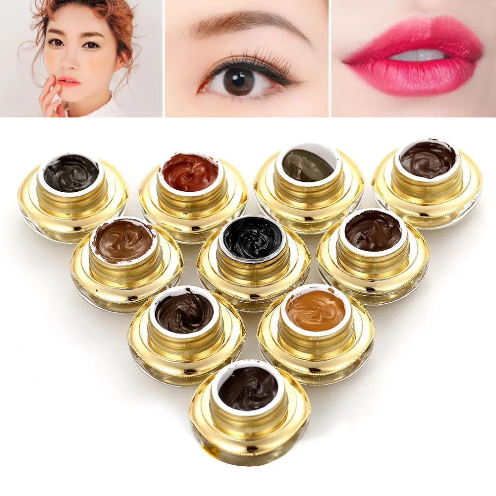 

Eyebrow Tattoo Pigment Ink Permanent Makeup Eyebrow Tattoo Dyeing Cream AC889