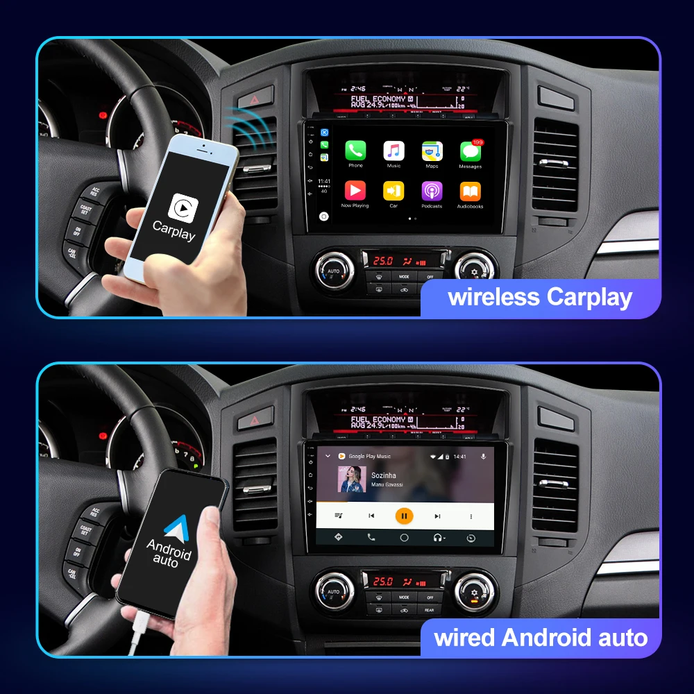 $74.37 EBILAEN Multimedia Car Radio For Mitsubishi Pajero 4 V80 V90 2006-2014 Android 10.0 GPS Navigation Wireless Carplay QLED Camera