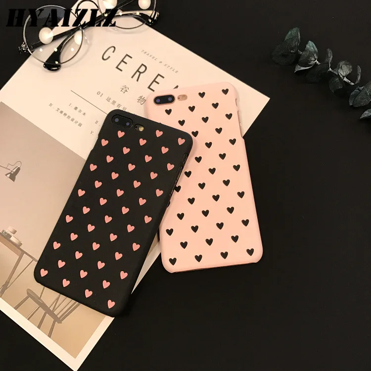 Чехол Love Heart для iPhone 11 Pro X Xr Xs Max 5 6 6s 7 8 Plus Женский чехол телефона пластиковый