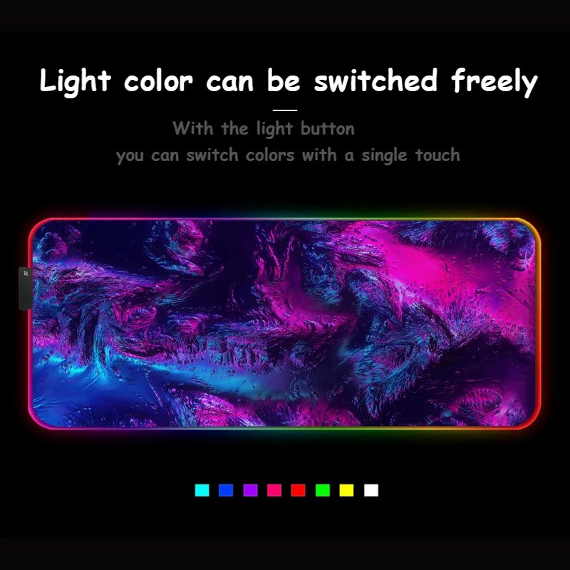 Синяя фиолетовая текстура HD-изображение с HD-печатью RGB коврик для мыши красочный