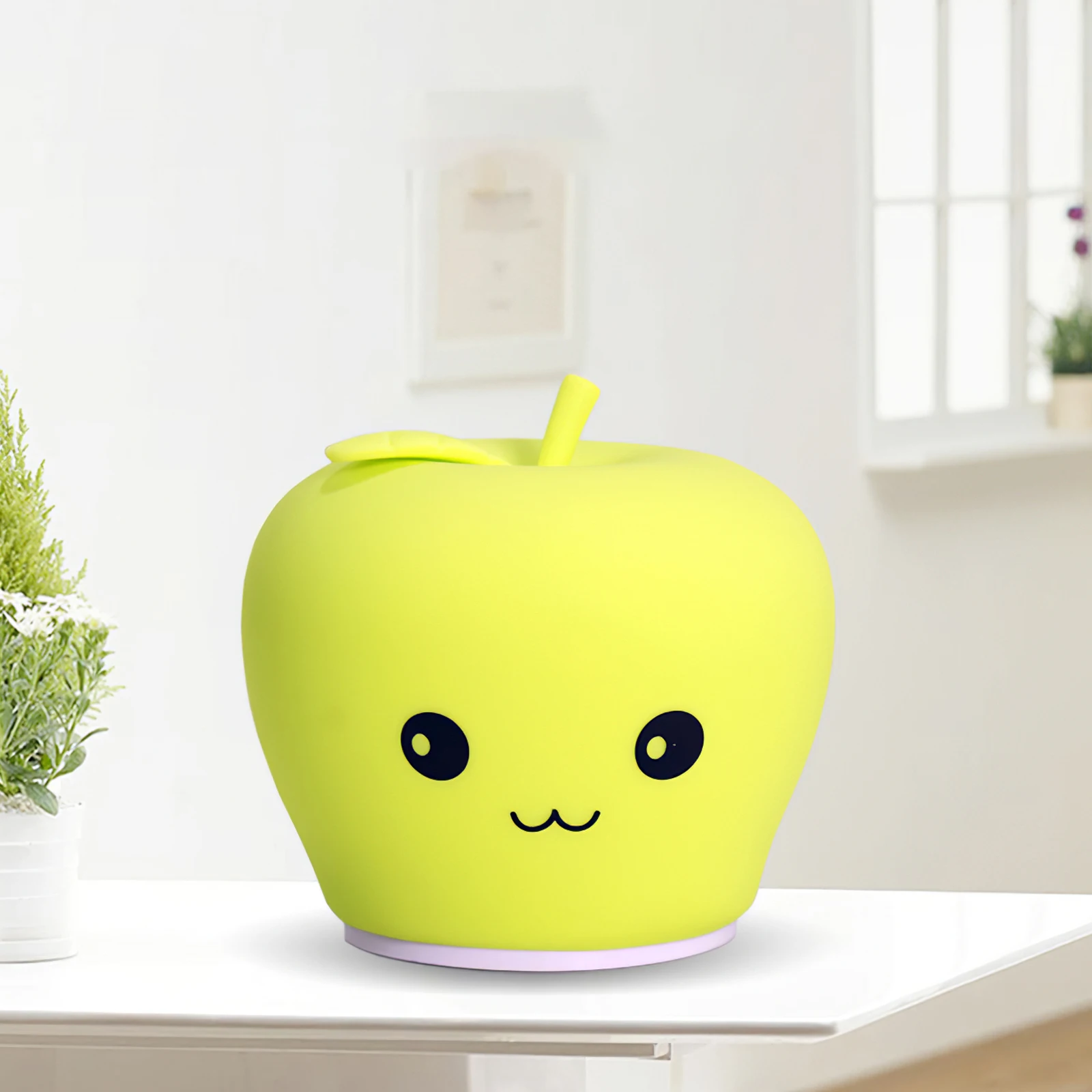 

Ночная лампа Apple, прикроватная лампа для защиты глаз, силиконовая игрушка в виде яблока, детский ночсветильник для сна, встроенный аккумулят...