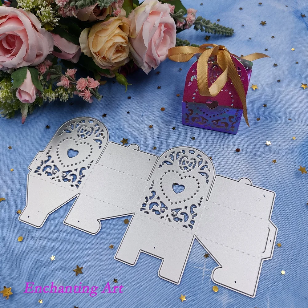 

Heart Pattern Box Metal Cutting Dies Stencils for DIY Scrapbooking/Photo Album Decorative Embossing DIY Paper Cards