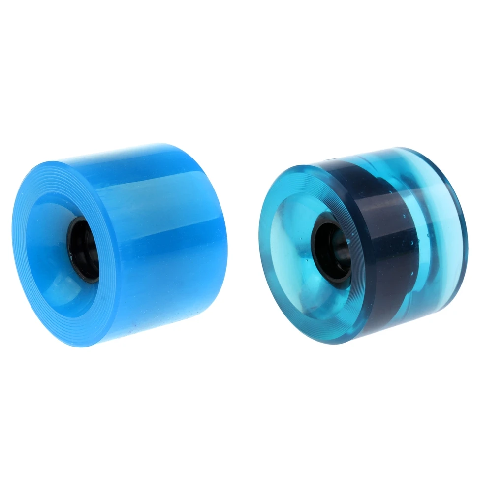 

2pcs PU Skateboard Wheels Longboard Replacement Wheels Cruiser Accessories 70x51mm