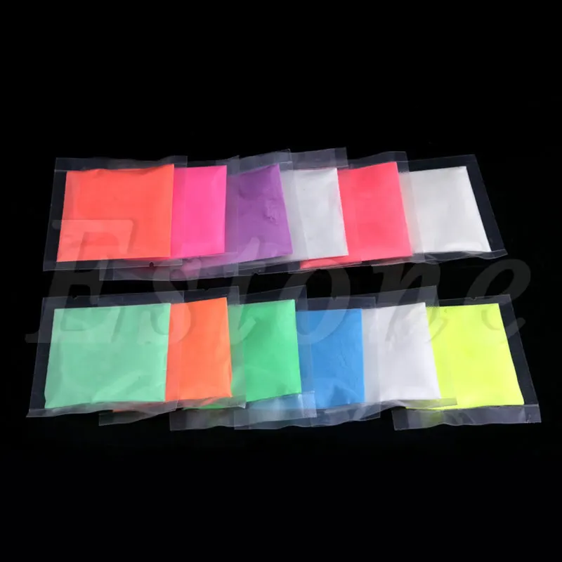 

5pcs Fluorescent Super Bright Glow-in-the-Dark Powder Glow Pigment