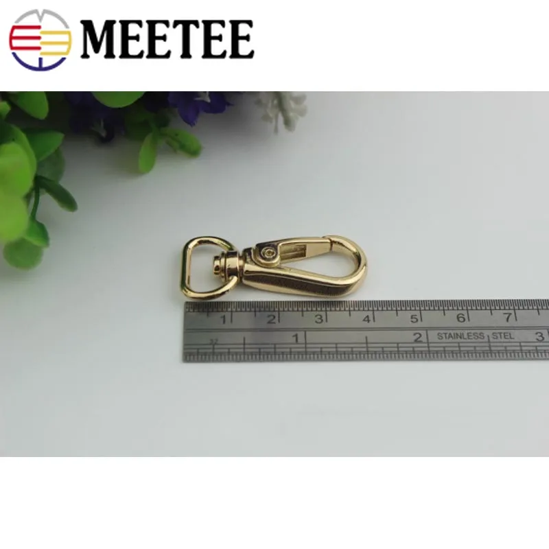 Металлический брелок Meetee 5/10 шт. 13 мм с металлической пряжкой для сумки ошейника