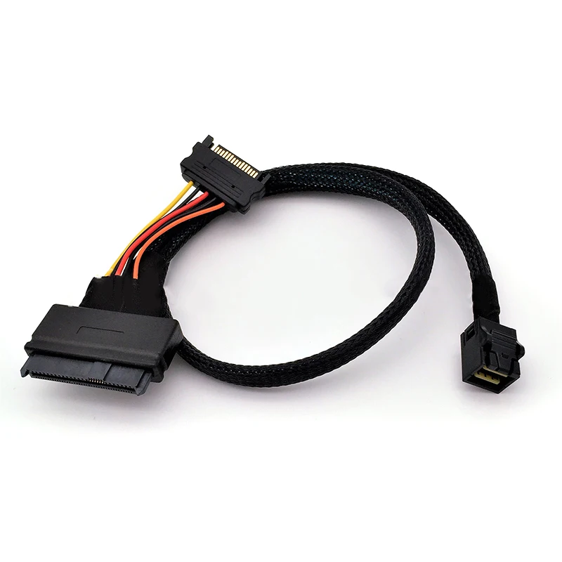 

Кабель для сервера Mini SAS-SFF, 8639, 36 Pin/Mini SAS-SFF, 8643 + 15Pin