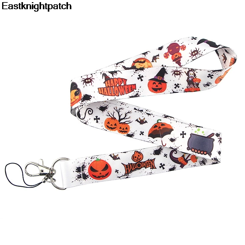 Хэллоуин шаблон Многофункциональный ремешок для мобильного телефона ключ в