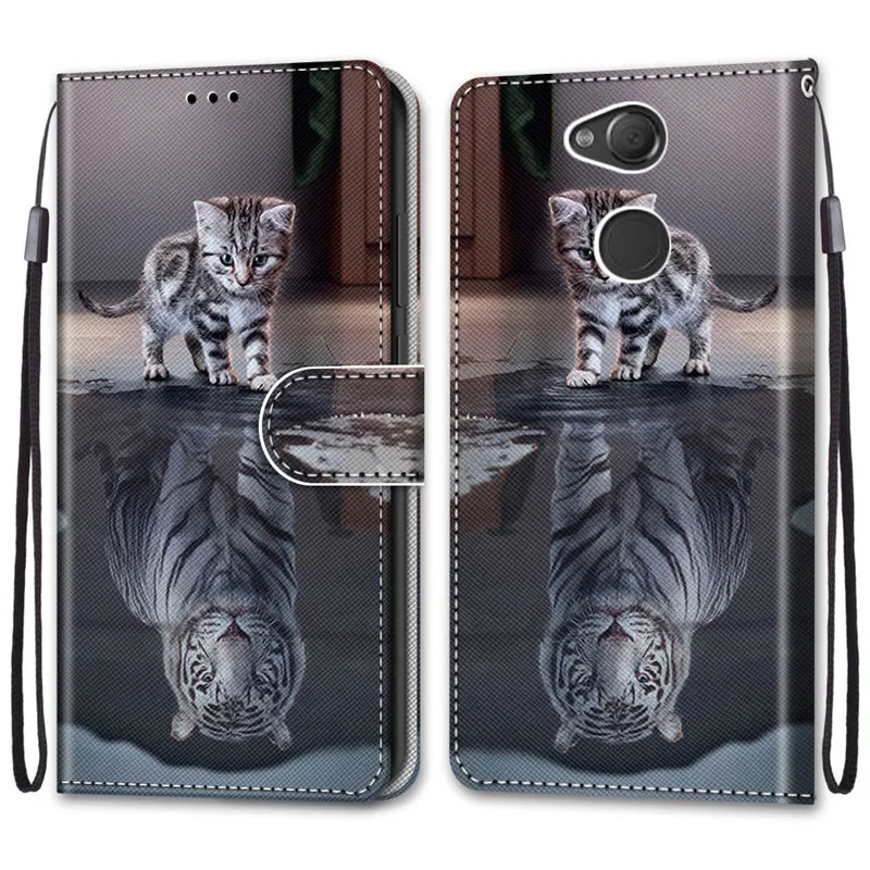 Роскошный чехол для Sony Xperia L2 H4311 H3311 H3321 H4331 Магнитный кожаный 10 X L3 XA 2 чехлы