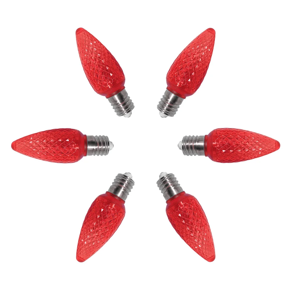 UL 25 шт C9 светодиодный Замена лампы 3 SMD СВЕТОДИОДНЫЙ s в каждом рождественские для