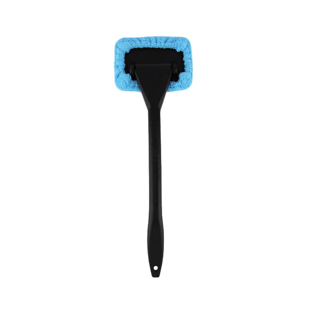 Blue 1 шт. съемная щетка для лобового стекла автомобиля из микрофибры, щетка для чистки автомобиля с тканевой накладкой, инструмент для автоматической чистки - Цвет: Blue