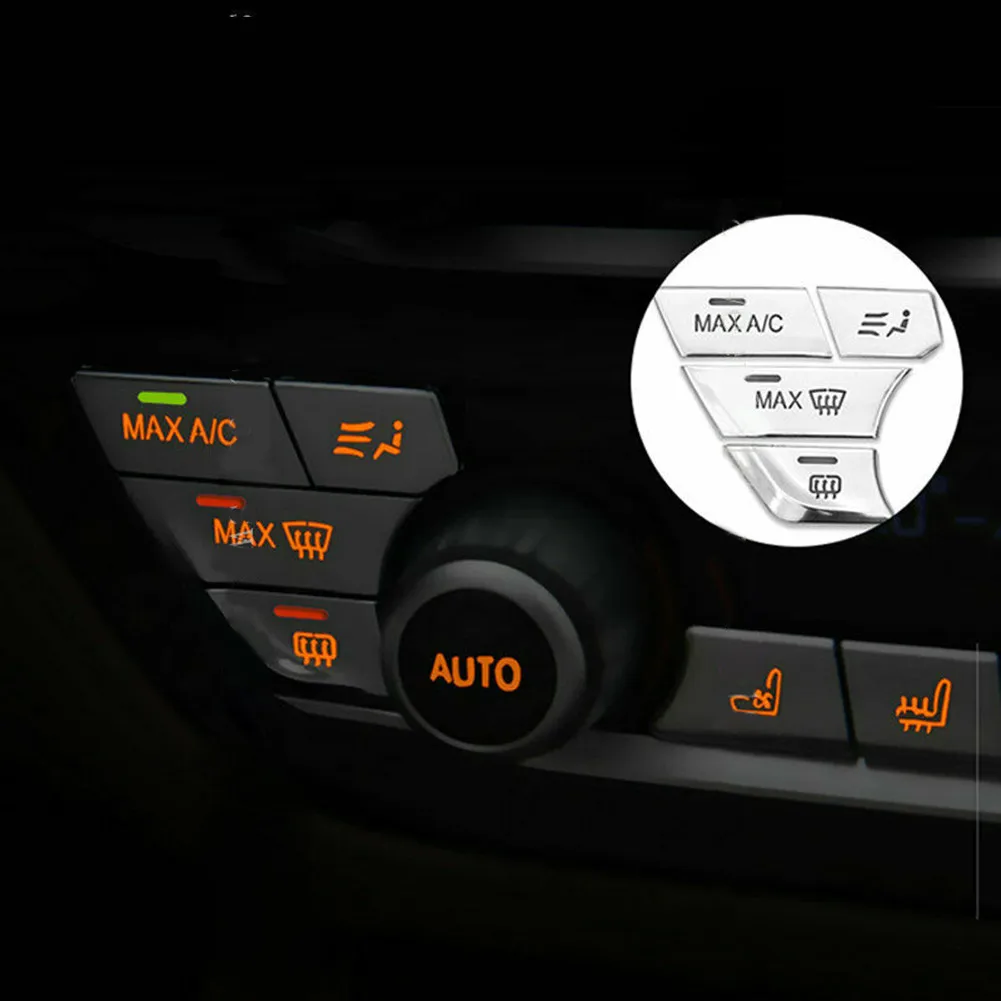 

1Set (12pcs) Buttons Cover ABS Plastic Accessories Cover For BMW 5 Series G30 6GT 17-19 Parts