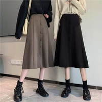 cheap wholesale 2021 spring summer autumn new fashion casual sexy women skirt woman female ol long skirt fy4798