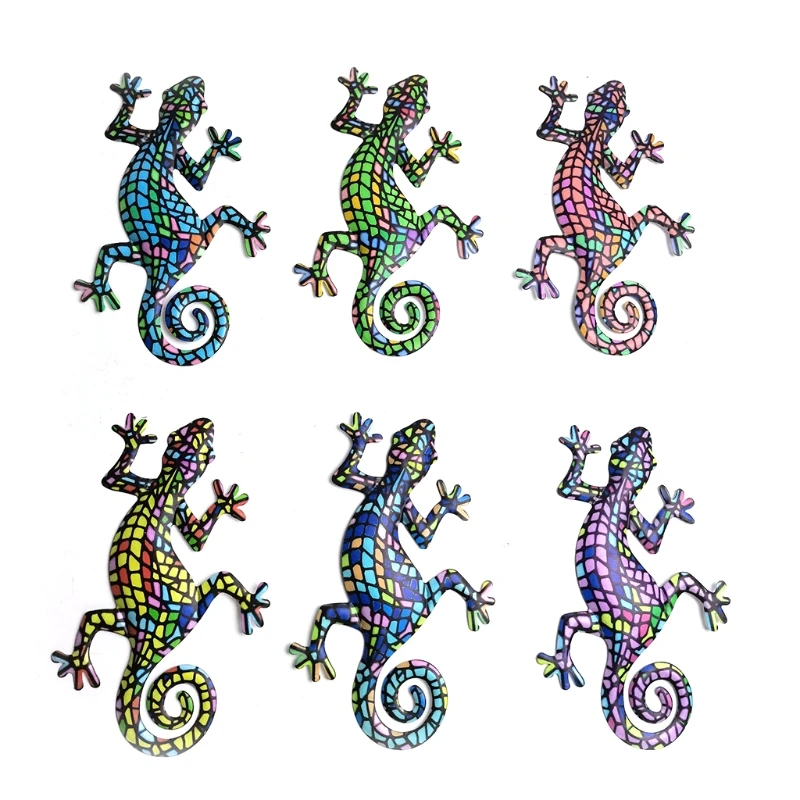 Металлическая декоративная настенная скульптура Gecko украшение для дома спальни