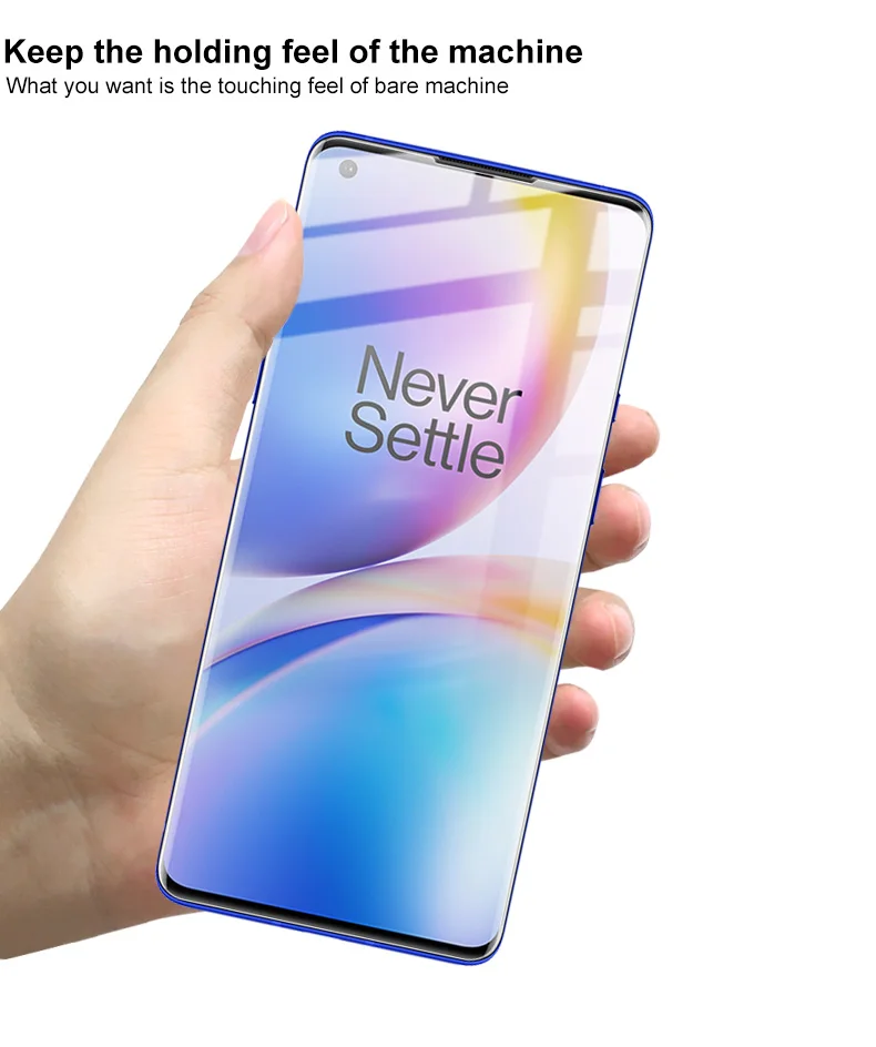 

For Oneplus 8 Oneplus8 Oneplus 8Pro Screen Protector Hydrogel Thin Film Imak 2pcs Sensitive Transparent 3D Full Cover Curved